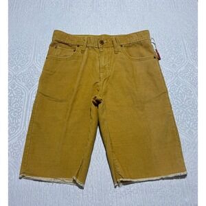 Mossimo Supply Co. Corduroy Shorts Mens W30 Frayed Hem Casual Brown‎